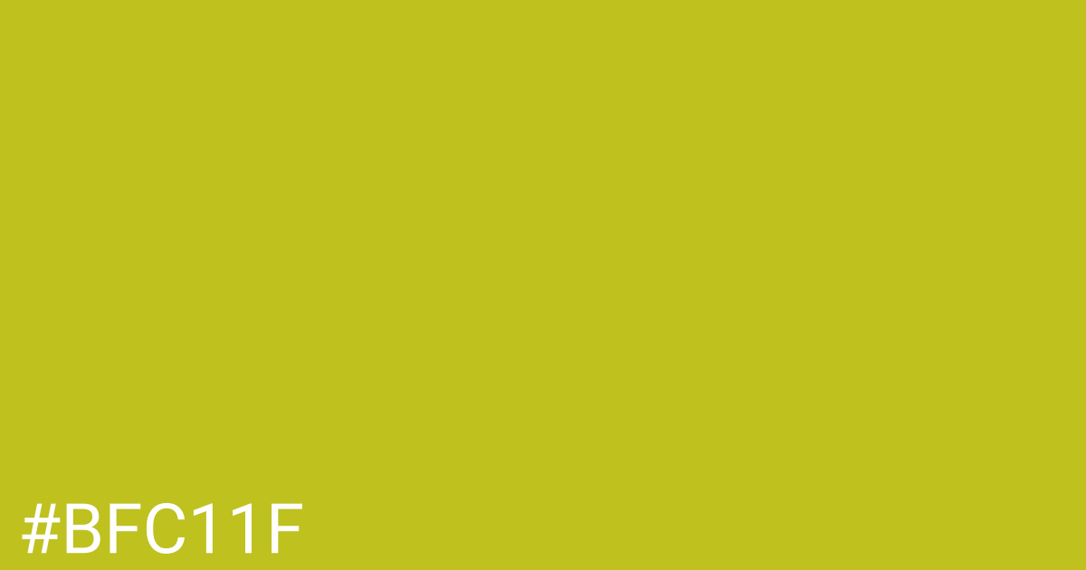 Hex color #bfc11f graphic