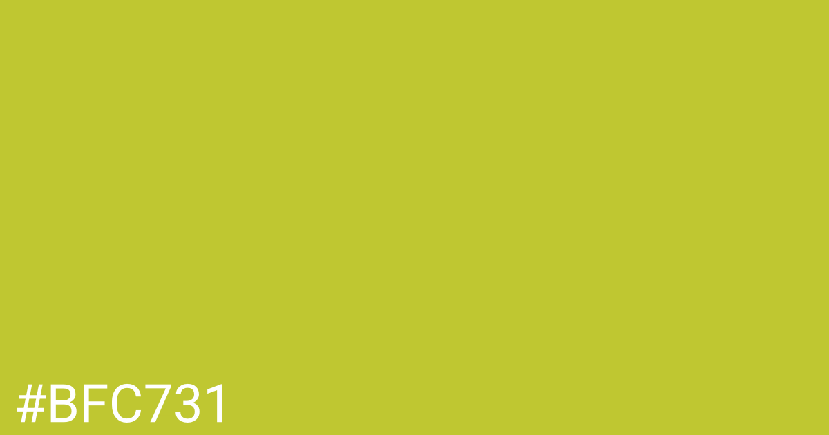Hex color #bfc731 graphic
