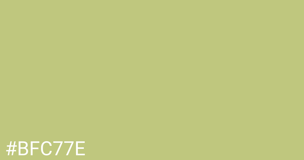 Hex color #bfc77e graphic
