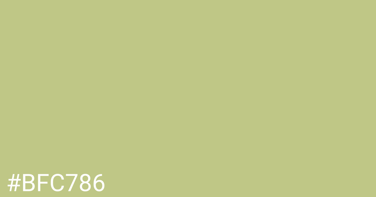 Hex color #bfc786 graphic