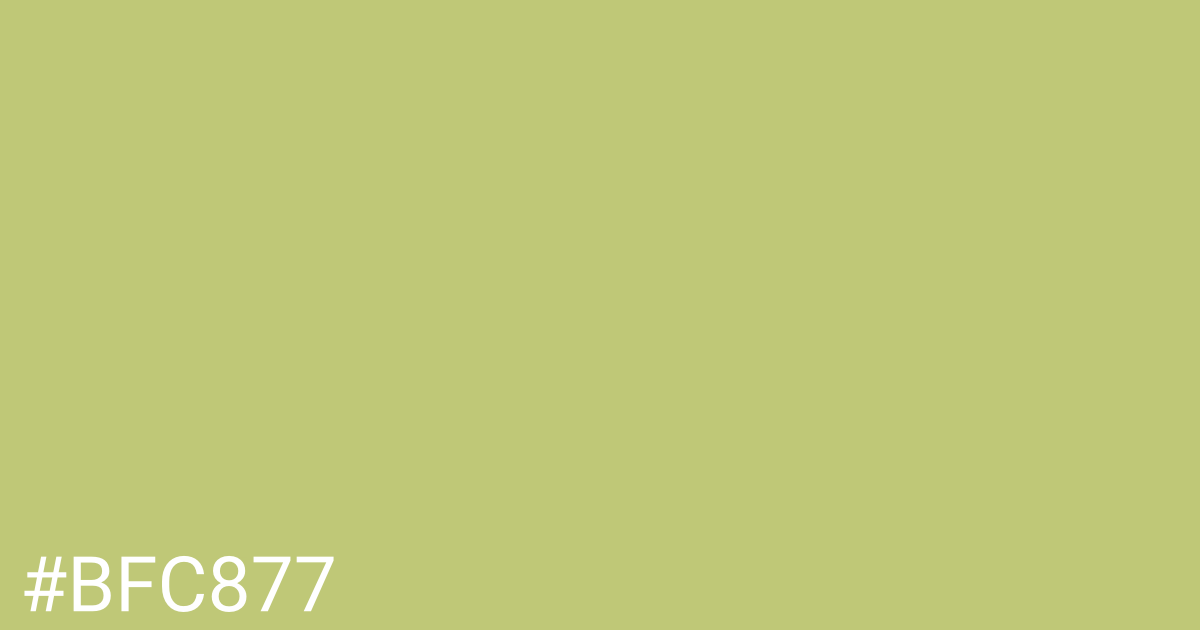 Hex color #bfc877 graphic