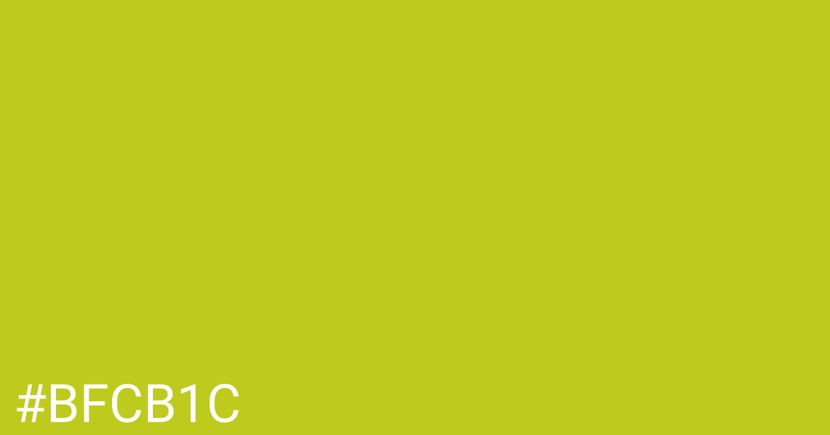 Hex color #bfcb1c graphic