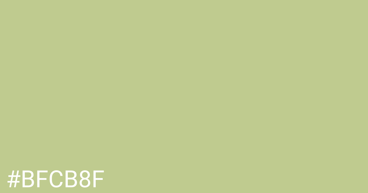 Hex color #bfcb8f graphic