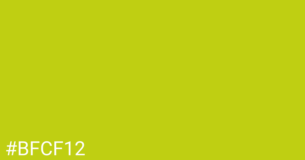 Hex color #bfcf12 graphic