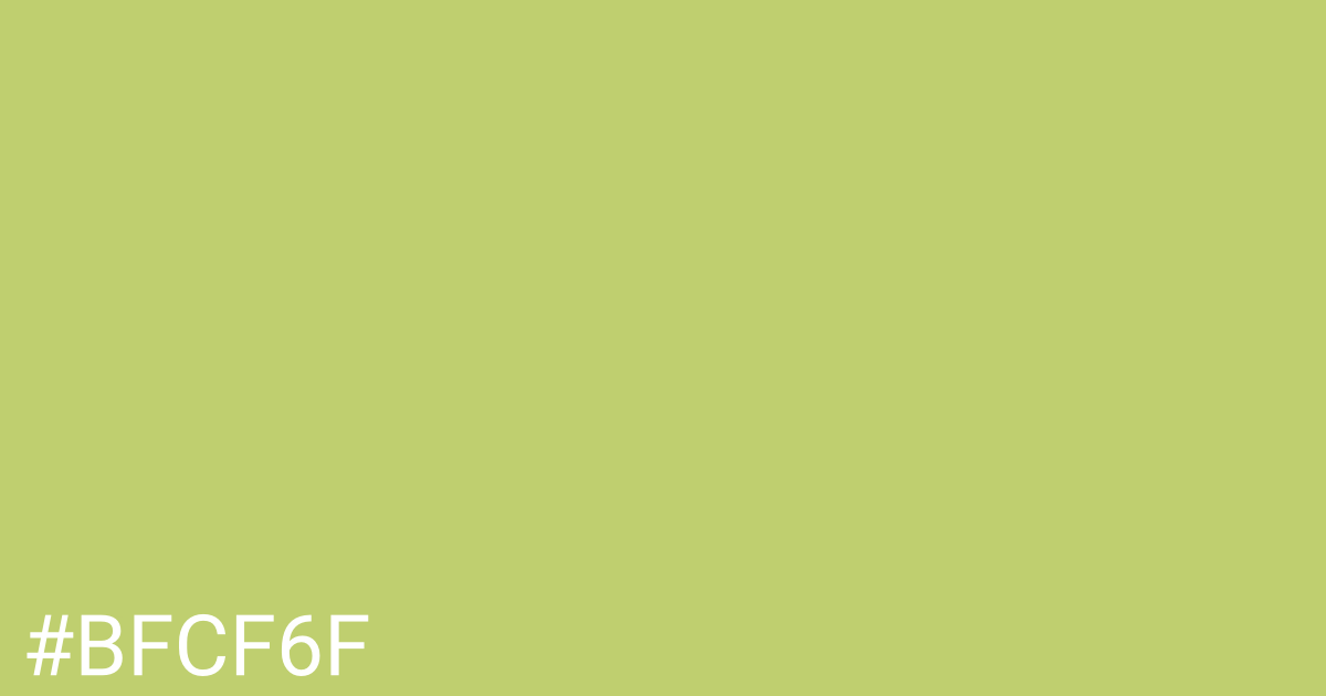 Hex color #bfcf6f graphic