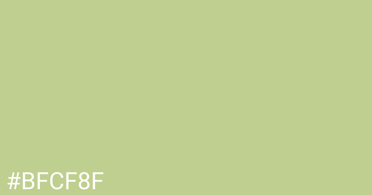 Hex color #bfcf8f graphic