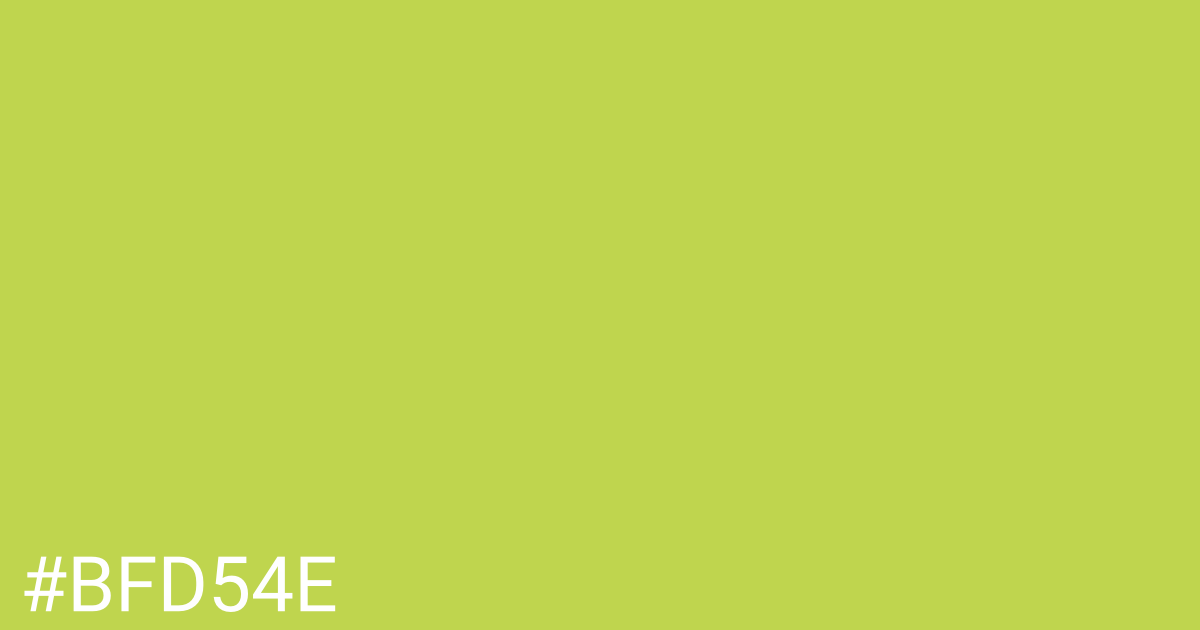 Hex color #bfd54e graphic