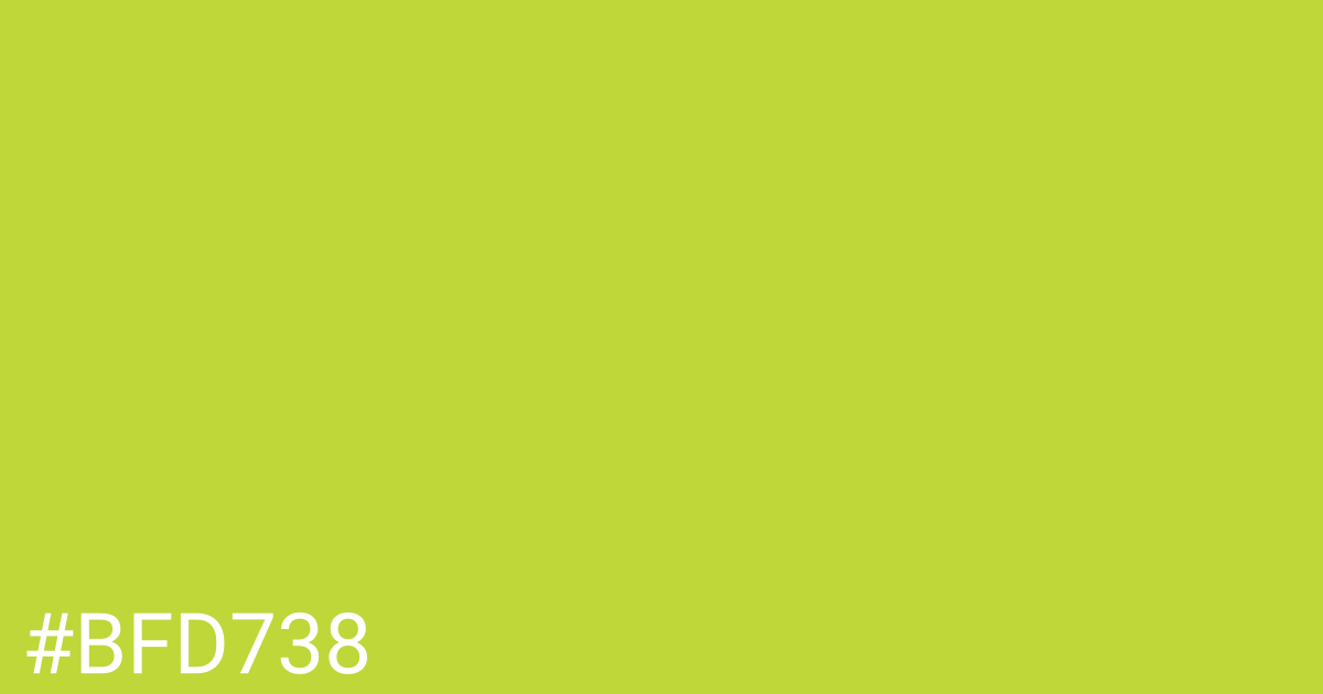 Hex color #bfd738 graphic