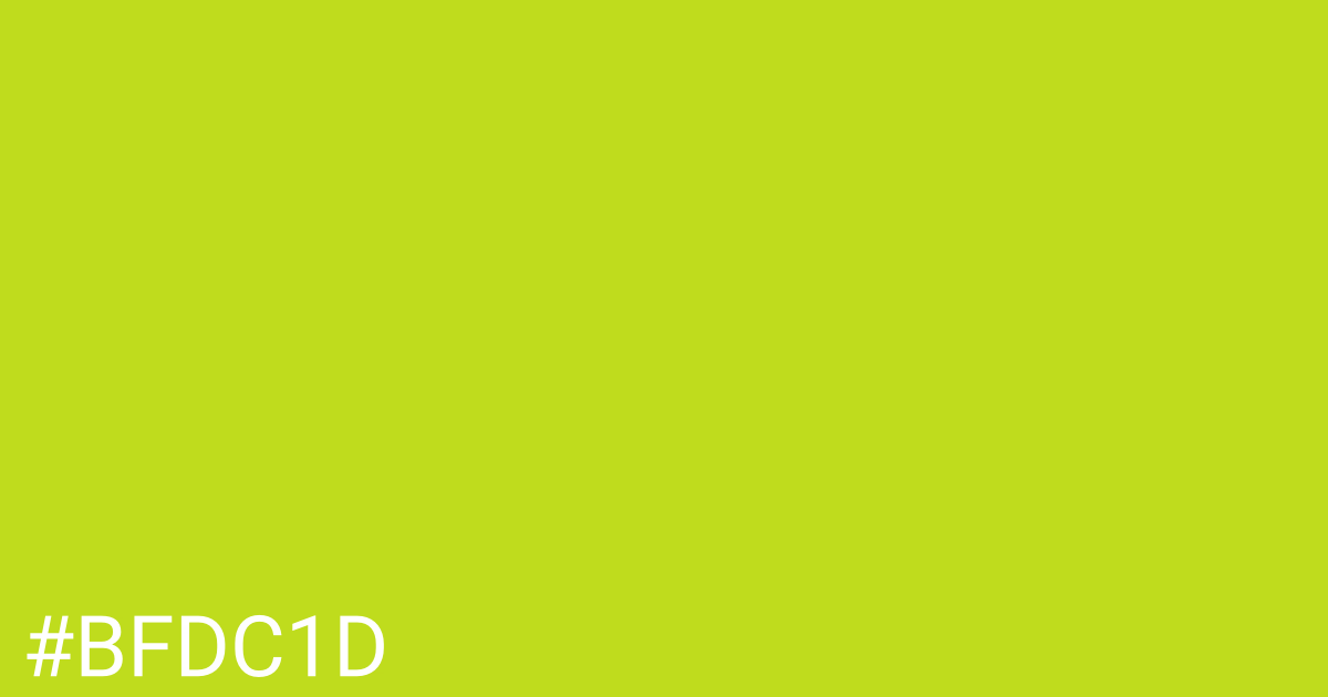 Hex color #bfdc1d graphic