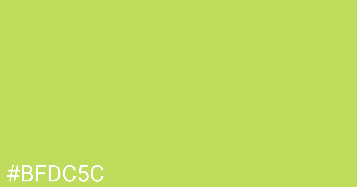 Hex color #bfdc5c graphic