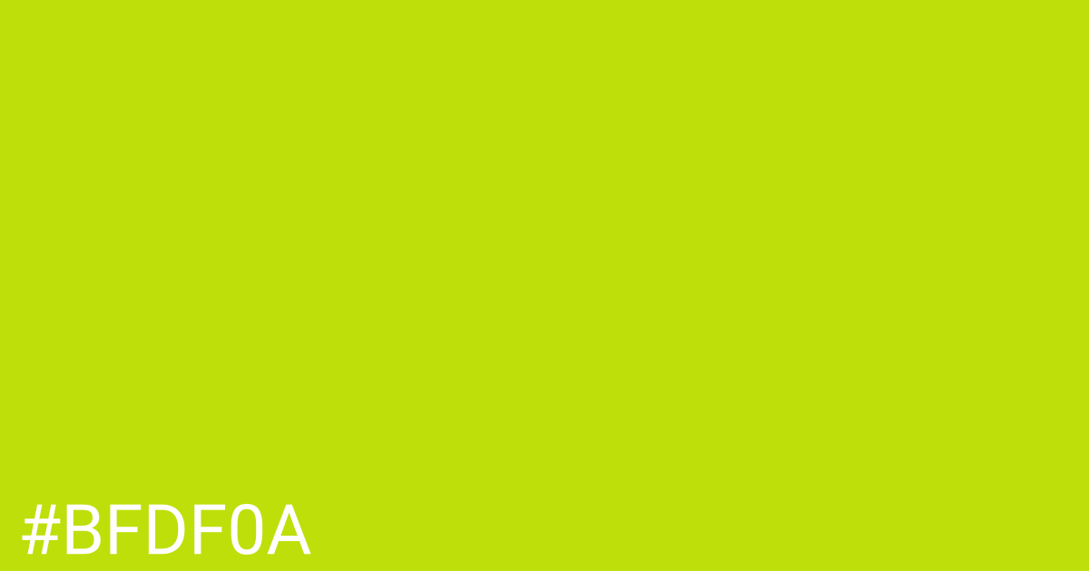 Hex color #bfdf0a graphic