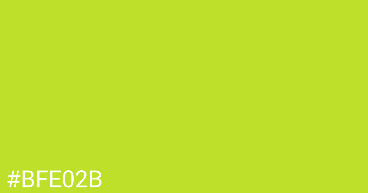 Hex color #bfe02b graphic