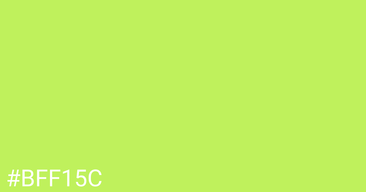 Hex color #bff15c graphic