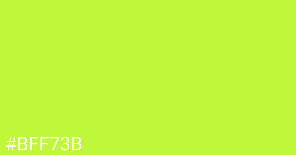 Hex color #bff73b graphic