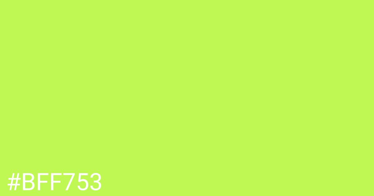 Hex color #bff753 graphic