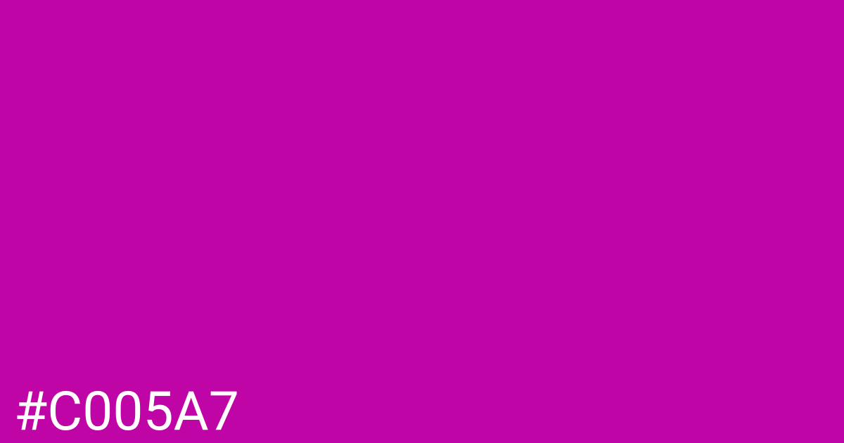 Hex color #c005a7 graphic