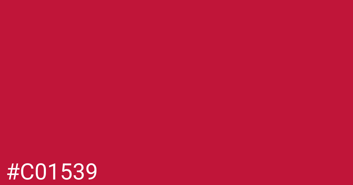 Hex color #c01539 graphic