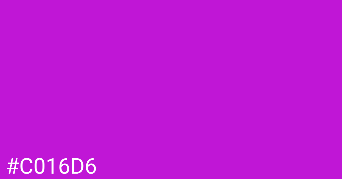 Hex color #c016d6 graphic