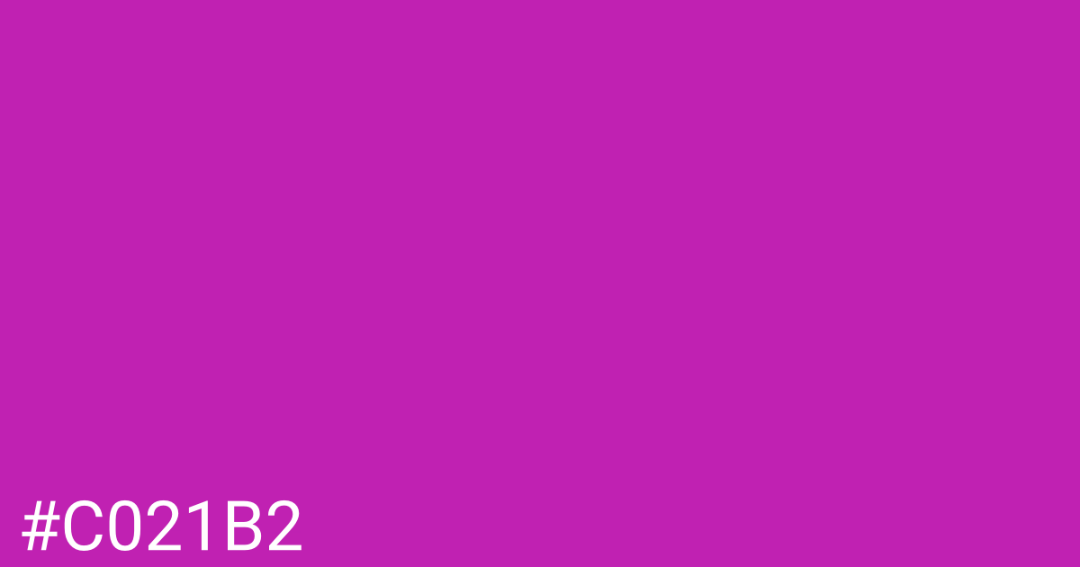 Hex color #c021b2 graphic