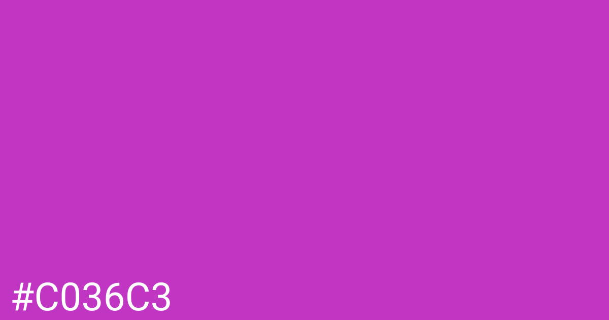 Hex color #c036c3 graphic