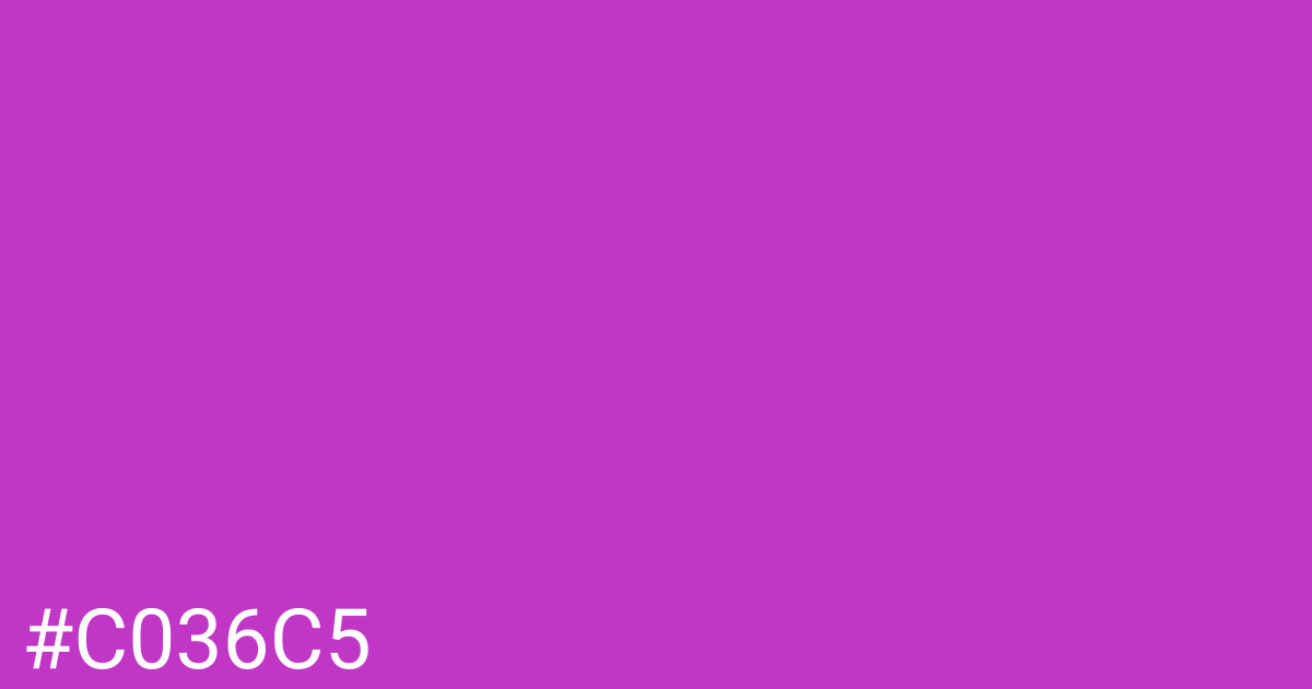 Hex color #c036c5 graphic