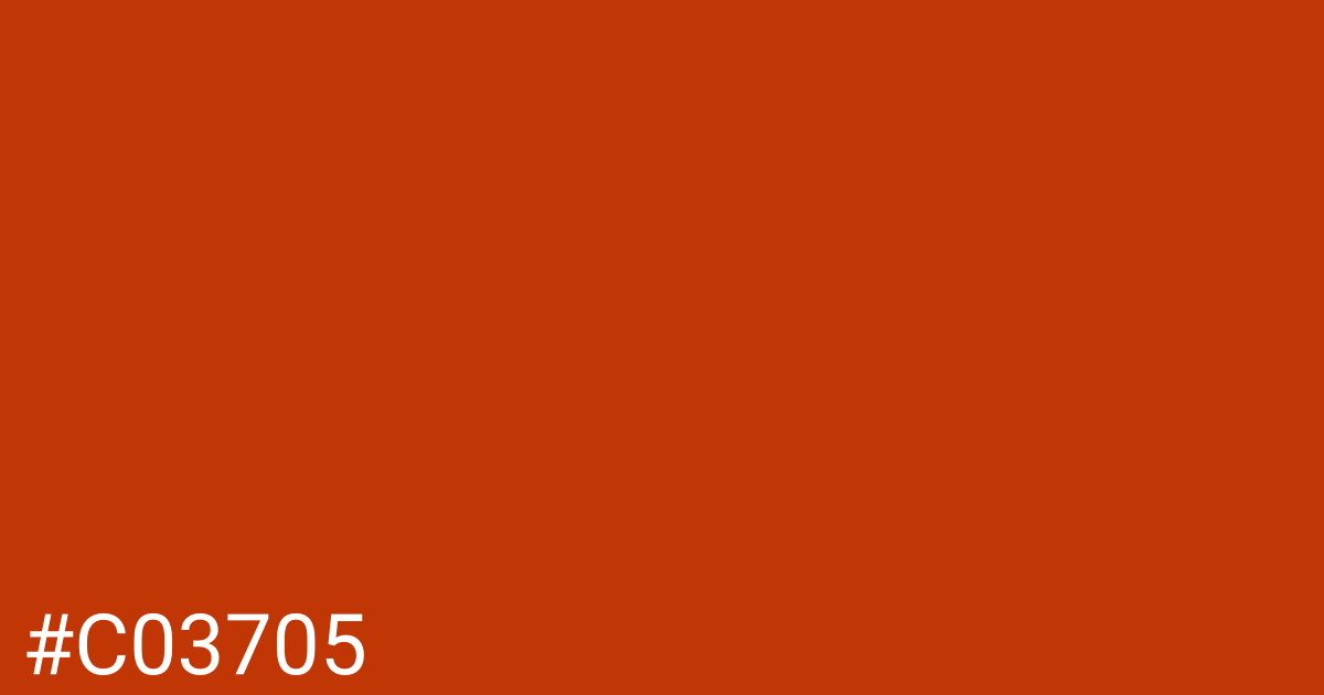 Hex color #c03705 graphic