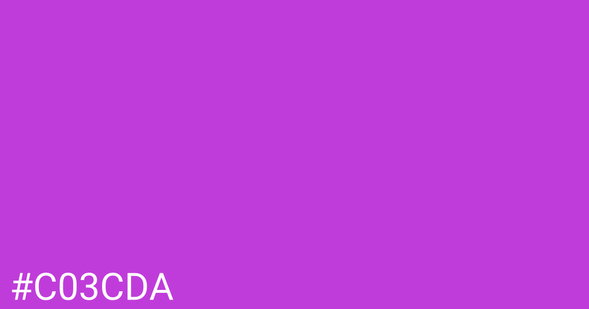 Hex color #c03cda graphic