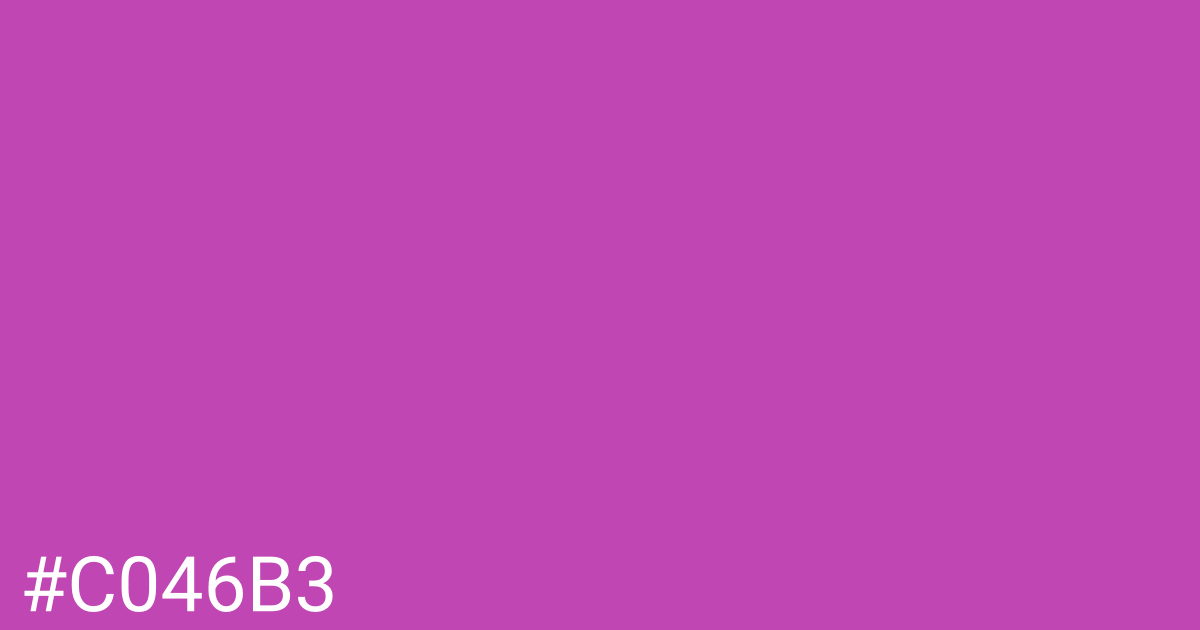 Hex color #c046b3 graphic