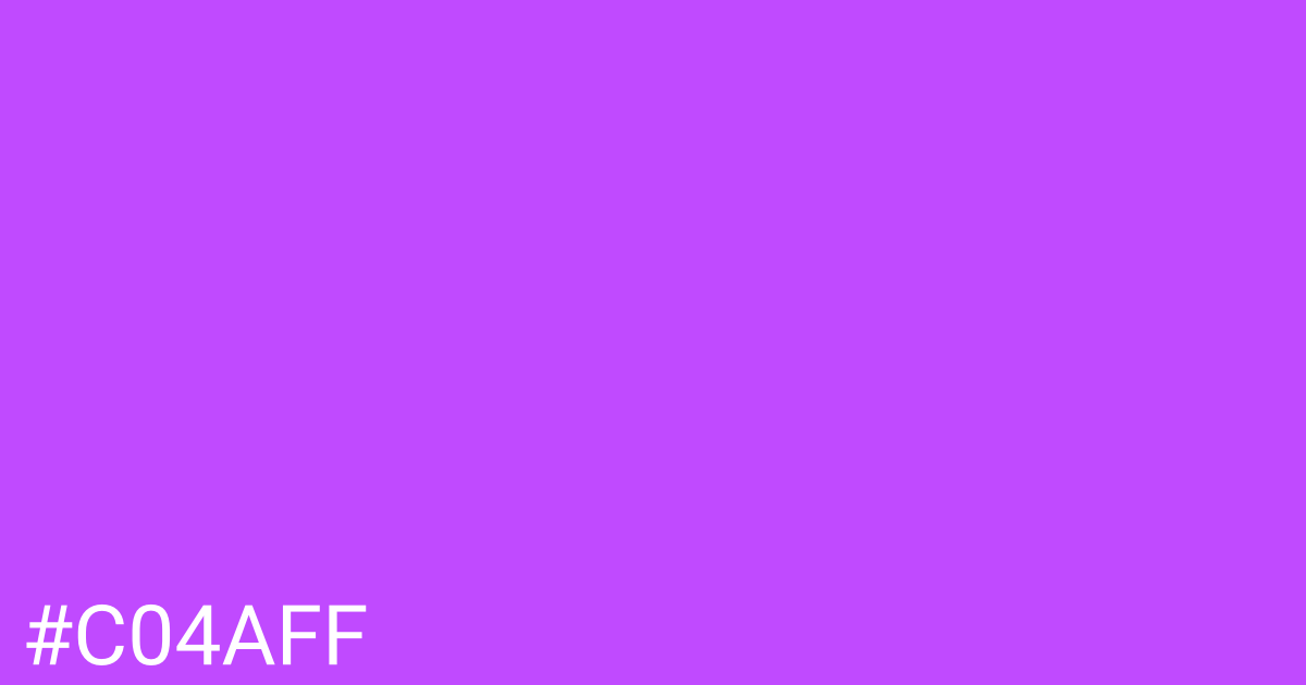 Hex color #c04aff graphic