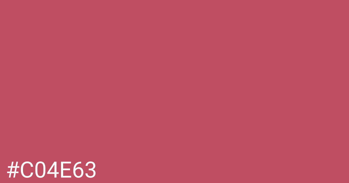 Hex color #c04e63 graphic