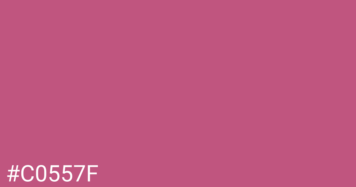 Hex color #c0557f graphic