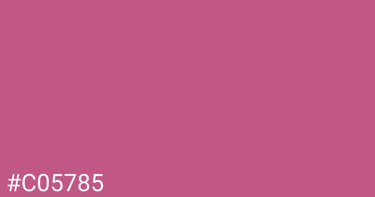 Hex color #c05785 graphic