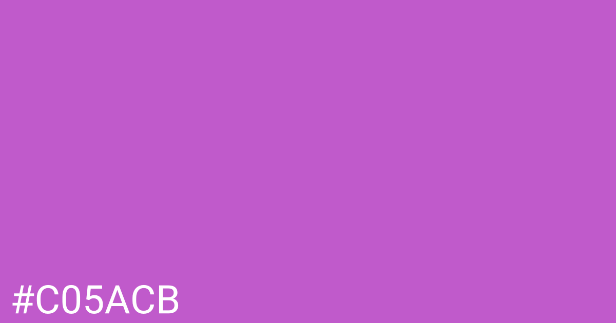 Hex color #c05acb graphic