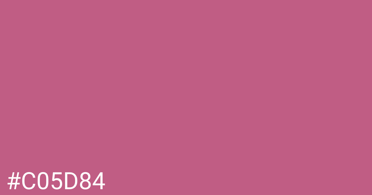 Hex color #c05d84 graphic