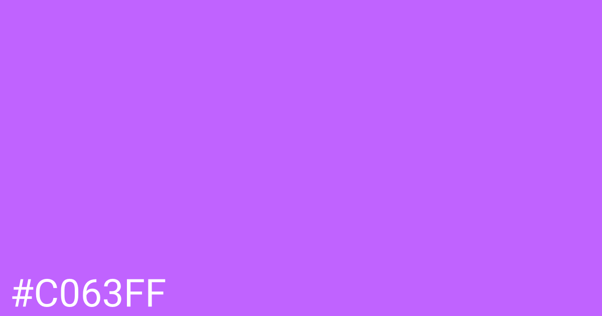 Hex color #c063ff graphic