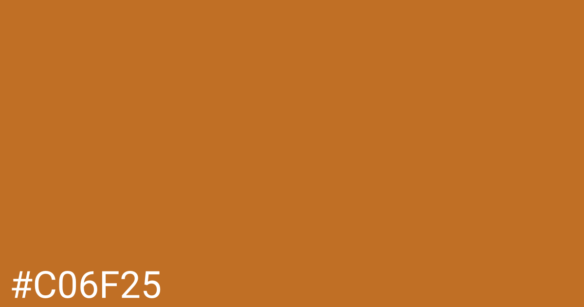 Hex color #c06f25 graphic