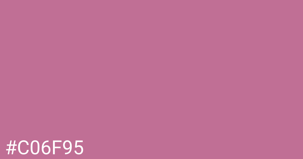 Hex color #c06f95 graphic