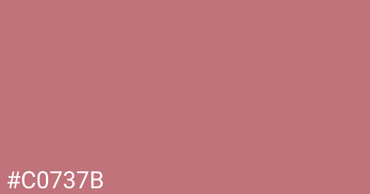 Hex color #c0737b graphic