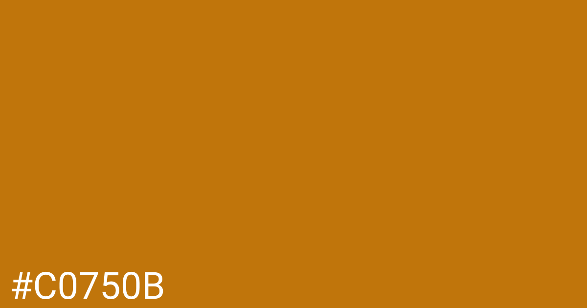 Hex color #c0750b graphic