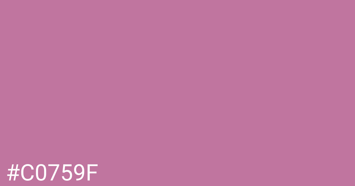 Hex color #c0759f graphic