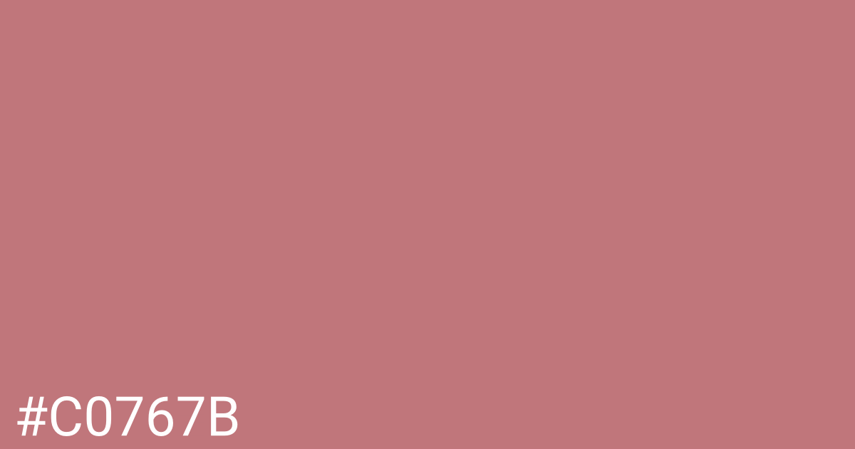 Hex color #c0767b graphic