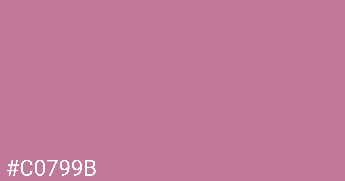 Hex color #c0799b graphic