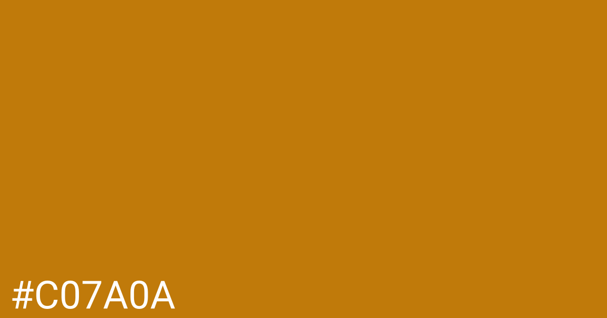 Hex color #c07a0a graphic