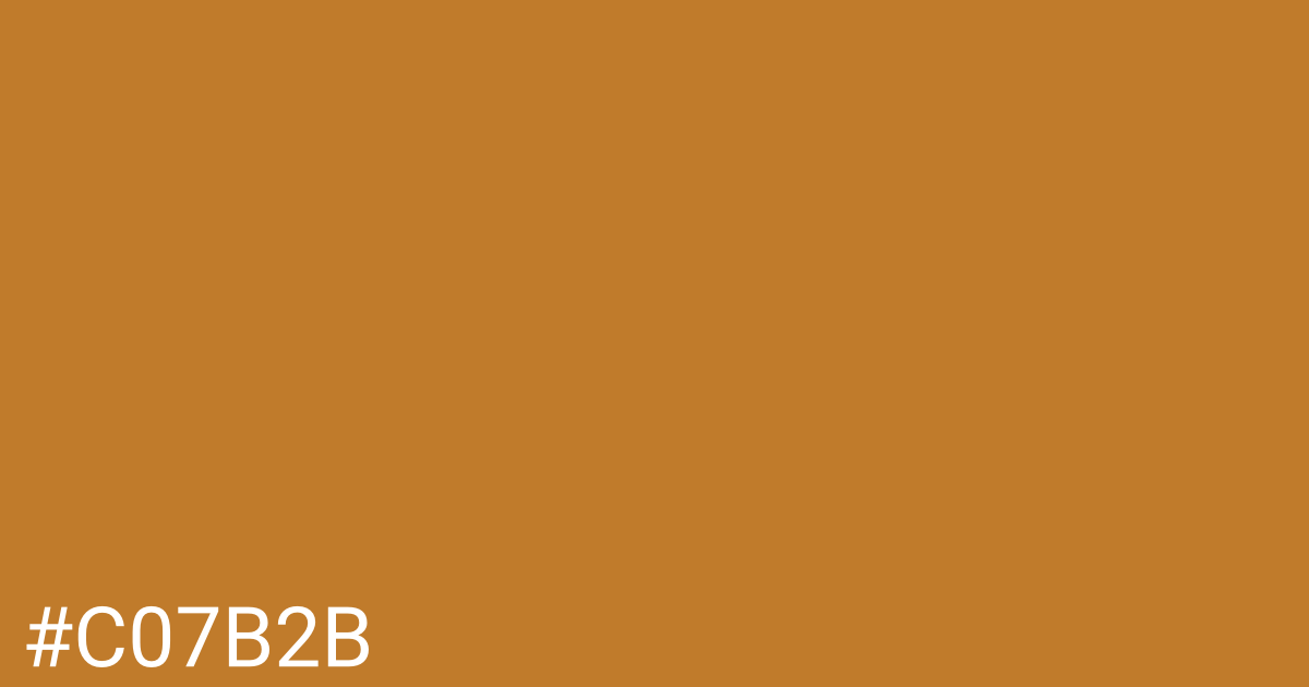 Hex color #c07b2b graphic