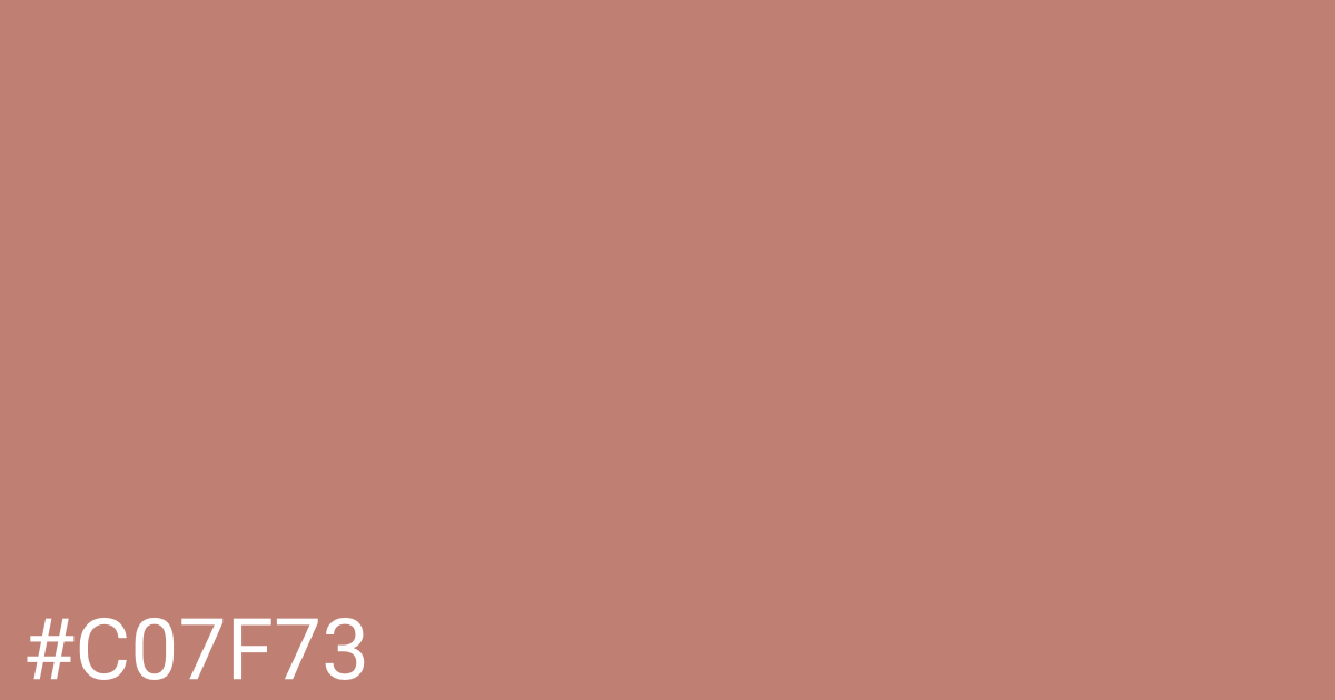 Hex color #c07f73 graphic