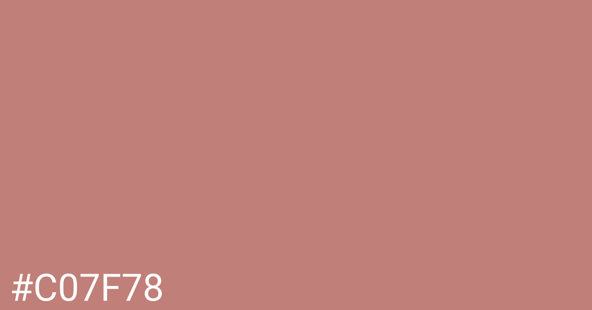 Hex color #c07f78 graphic