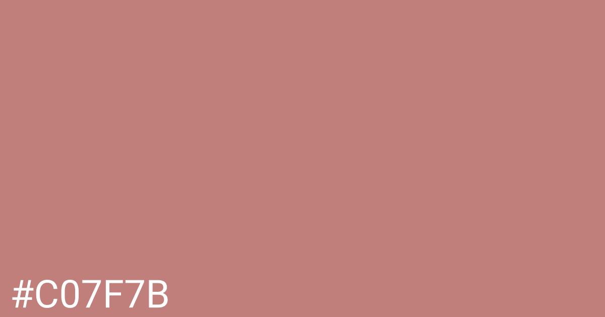 Hex color #c07f7b graphic