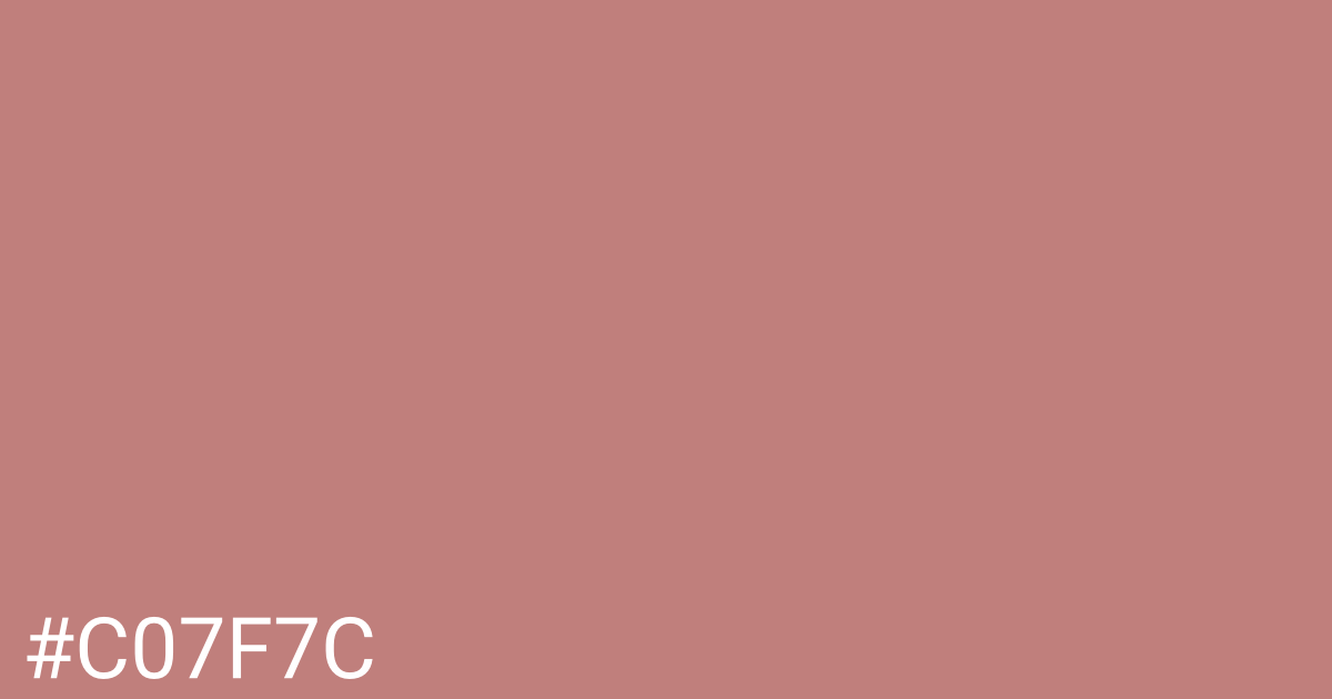 Hex color #c07f7c graphic