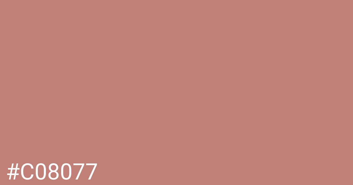 Hex color #c08077 graphic