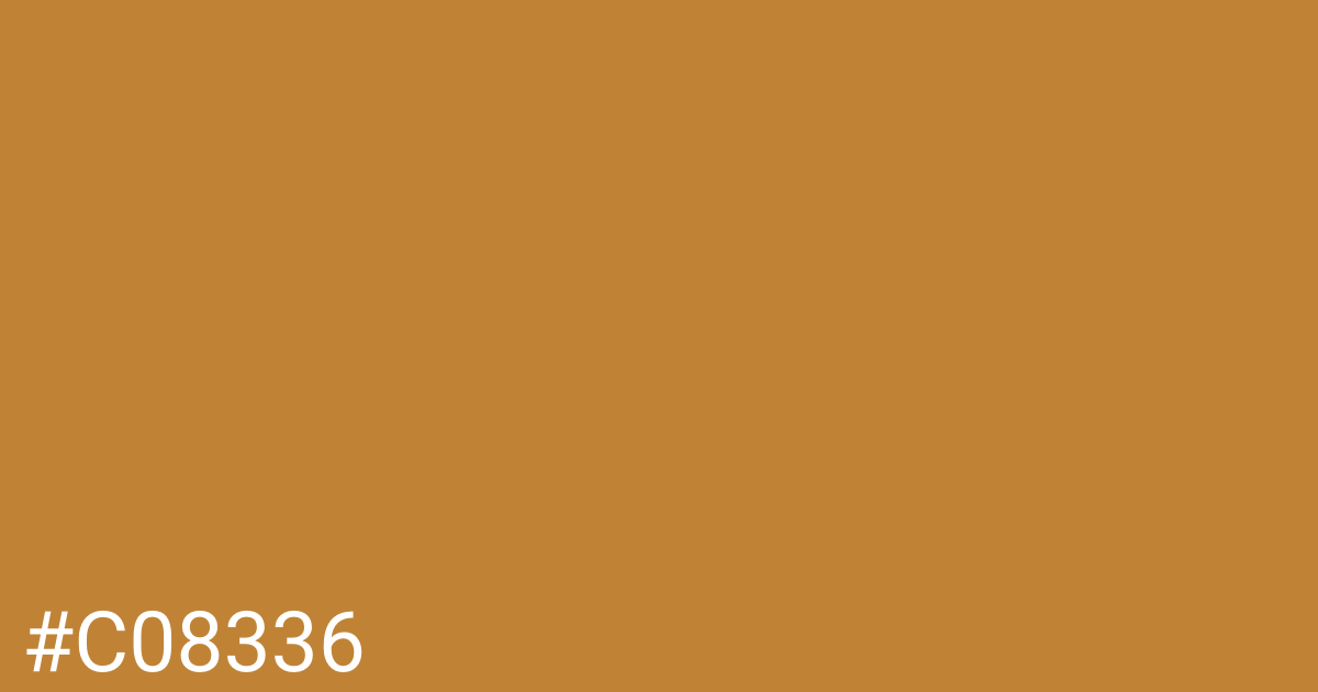 Hex color #c08336 graphic